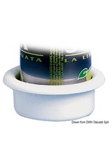 Osculati Recess-fit glass holder ABS white Ø 75 mm