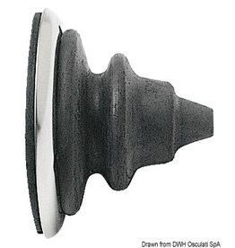 Osculati Doorvoer/mof met RVS-ring van Dutral-antizoutrubber