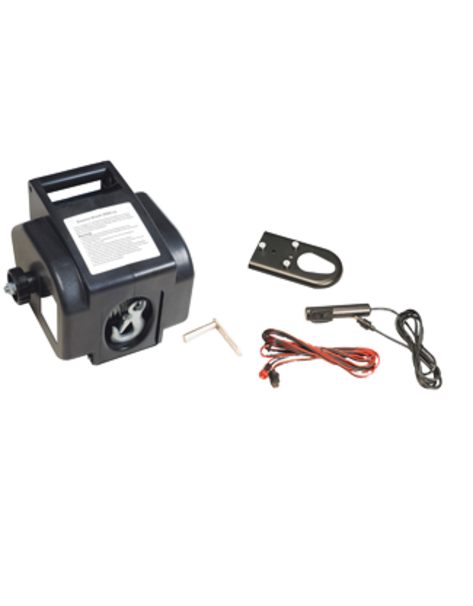 Allpa Elektrische Anhängerwinde 12 V, max. 40 A, inklusive Fernbedienung (900 kg)