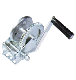 Allpa Galvanised trailer winch 3.1:1, pulling force 360 kg, 1-way ratchet