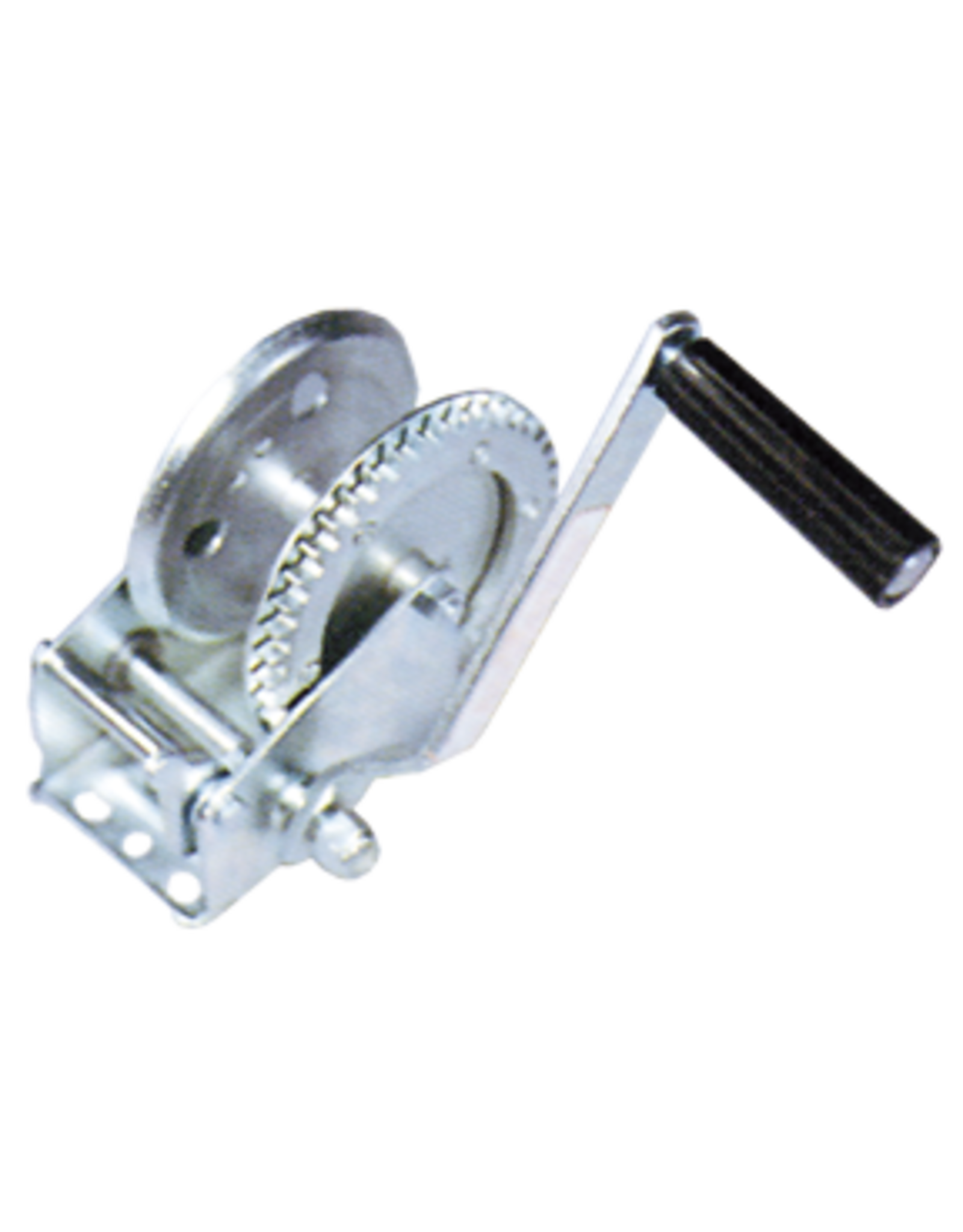 Allpa Verzinkte Anhängerwinde 4,1:1 & 8,1:1, Zugkraft 820 kg, 2-Wege-Ratschengetriebe mit abnehmbarer Handkurbel