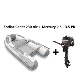 Zodiac Zodiac Cadet 230 Airdeck + Mercury 2.5 - 3.5 hp 4-stroke