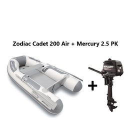 Zodiac Zodiac Cadet 200 Airdeck + Mercury 2.5 pk 4-takt