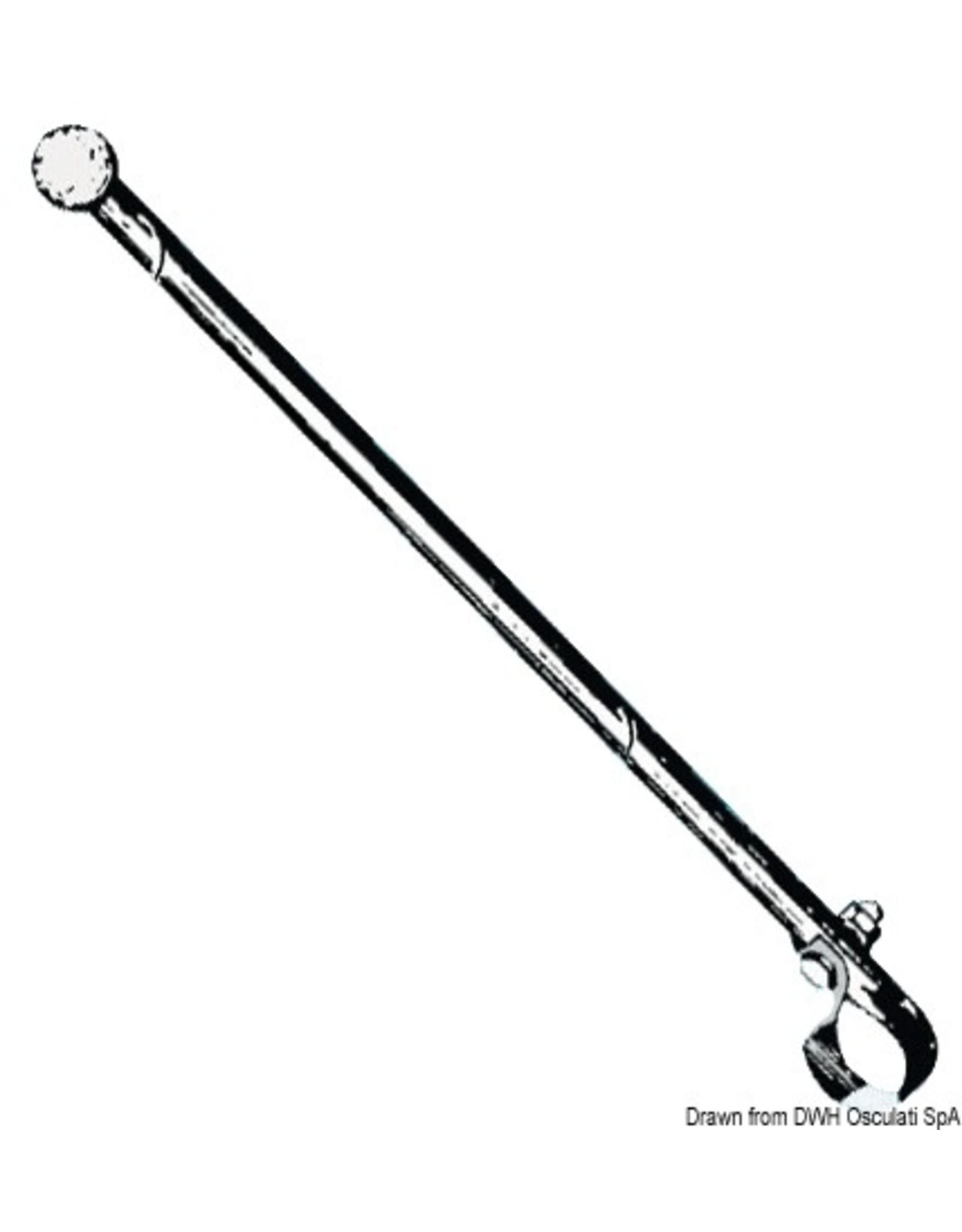 Osculati Installation of flagpole, fence post or railing