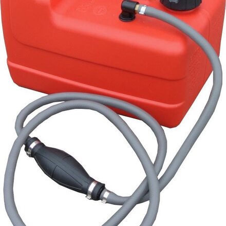 Hebor Watersport 12L benzinetank compleet met slang en aansluiting Suzuki/ OMC