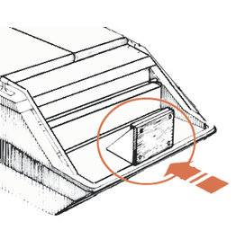 Osculati Outboard motor bracket for deck mounting