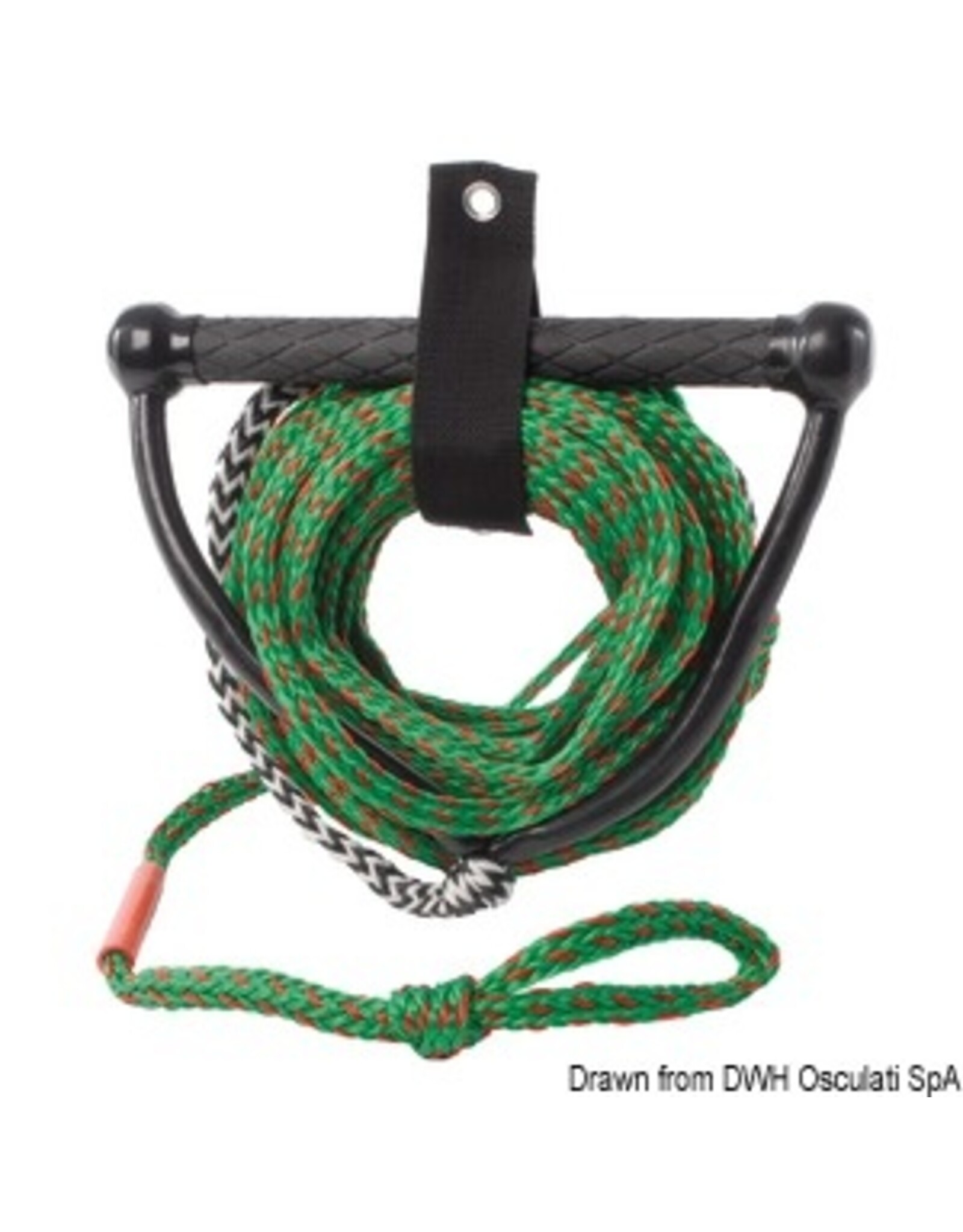Osculati High-visibility two-colour tow rope