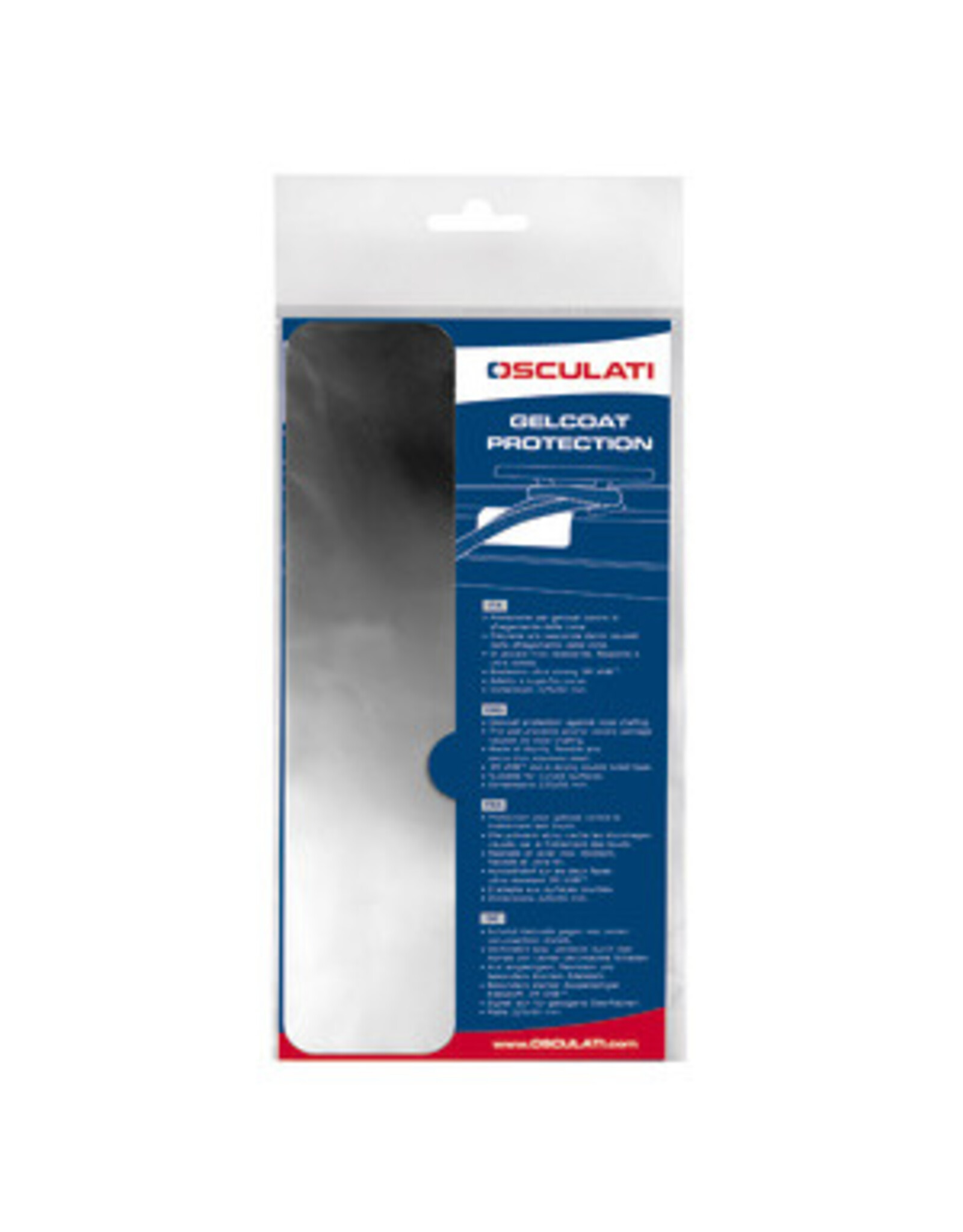 Osculati Zelfklevende anti-schuur RVS plaat 50x150 mm