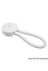 Osculati Elastischer Haken, weiß, 80 mm