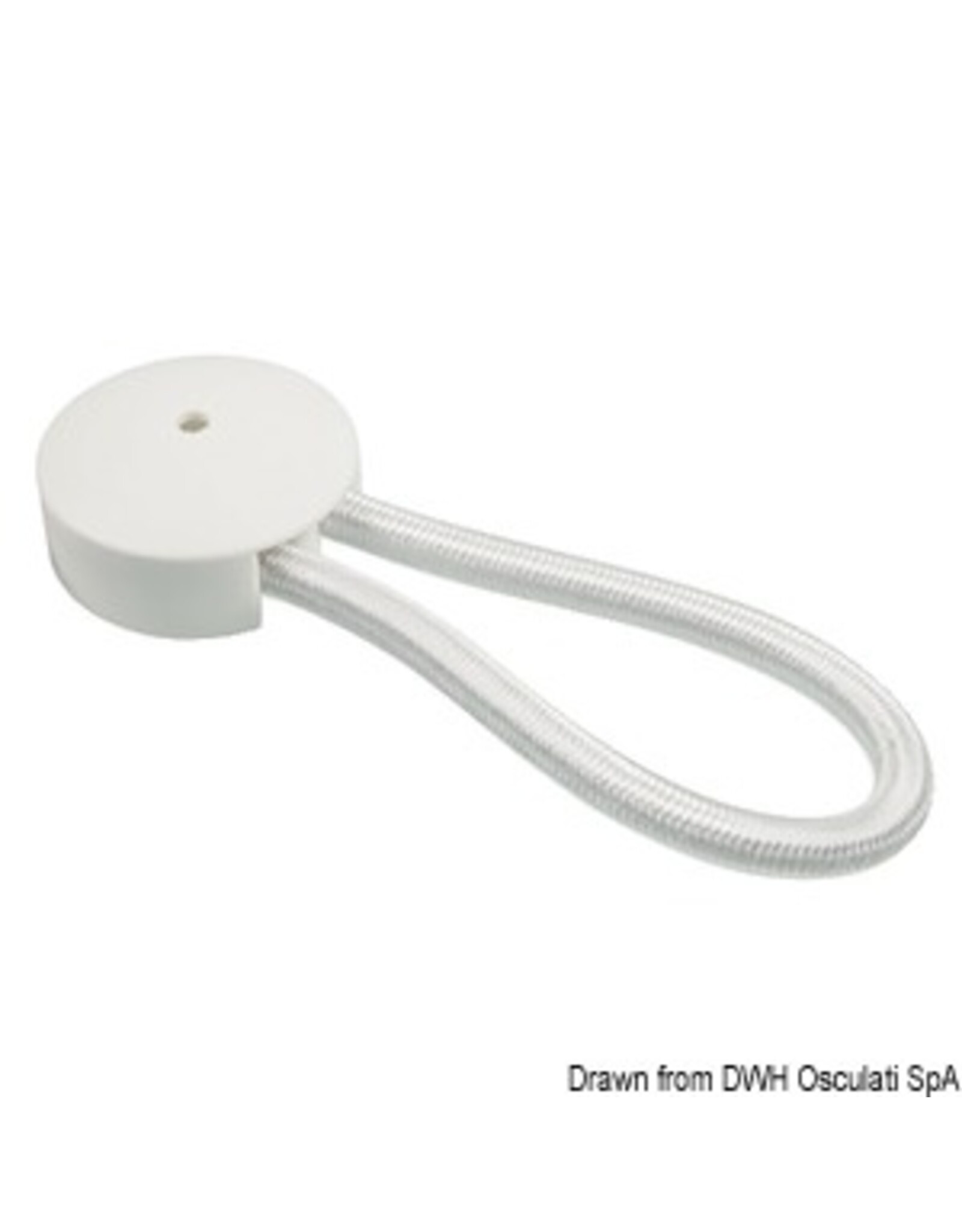 Osculati Elastic hook, white, 80 mm