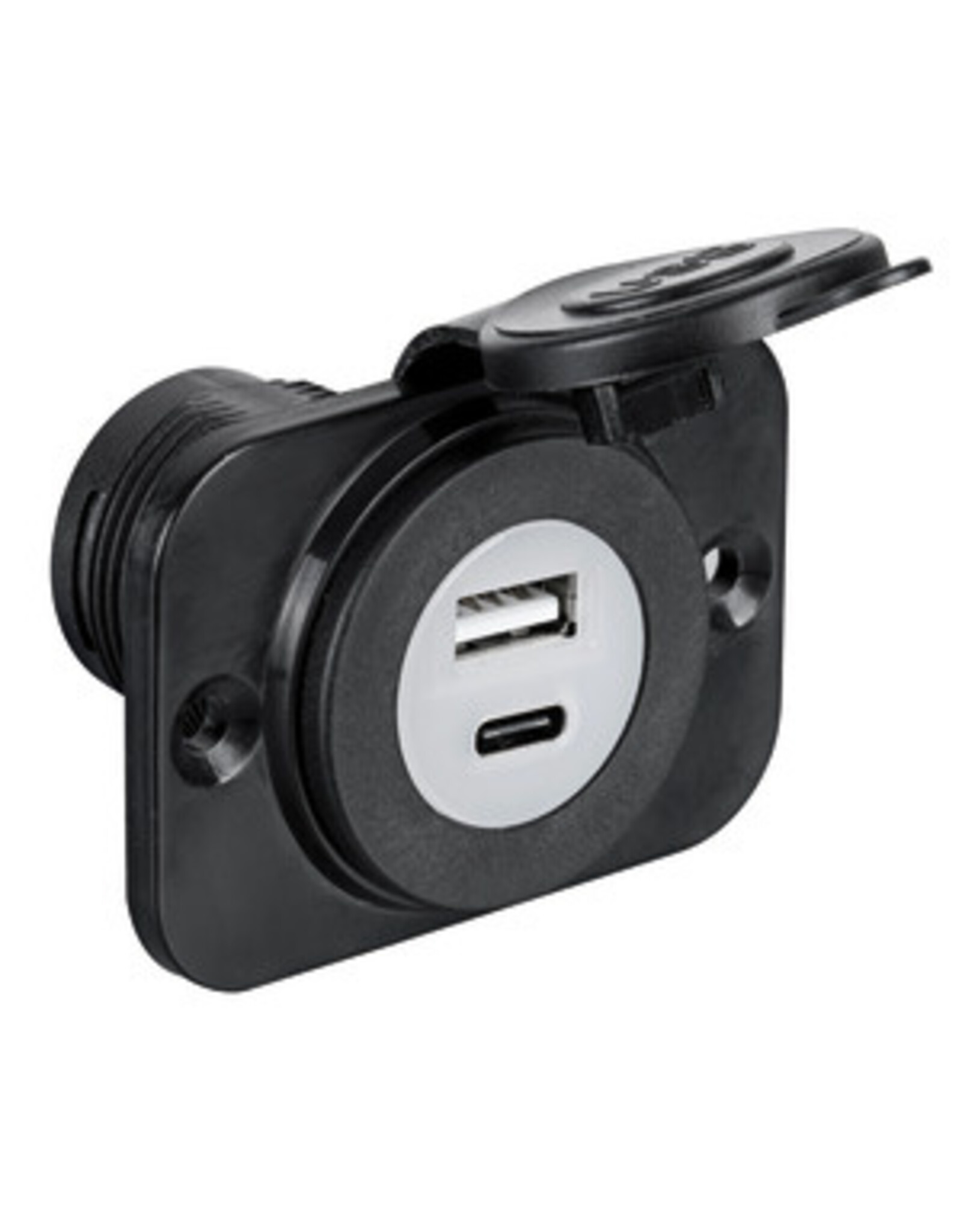 Osculati 12 V dubbele USB (USB-A & USB-C) aansluiting