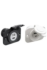 Osculati 12 V dubbele USB (USB-A & USB-C) aansluiting