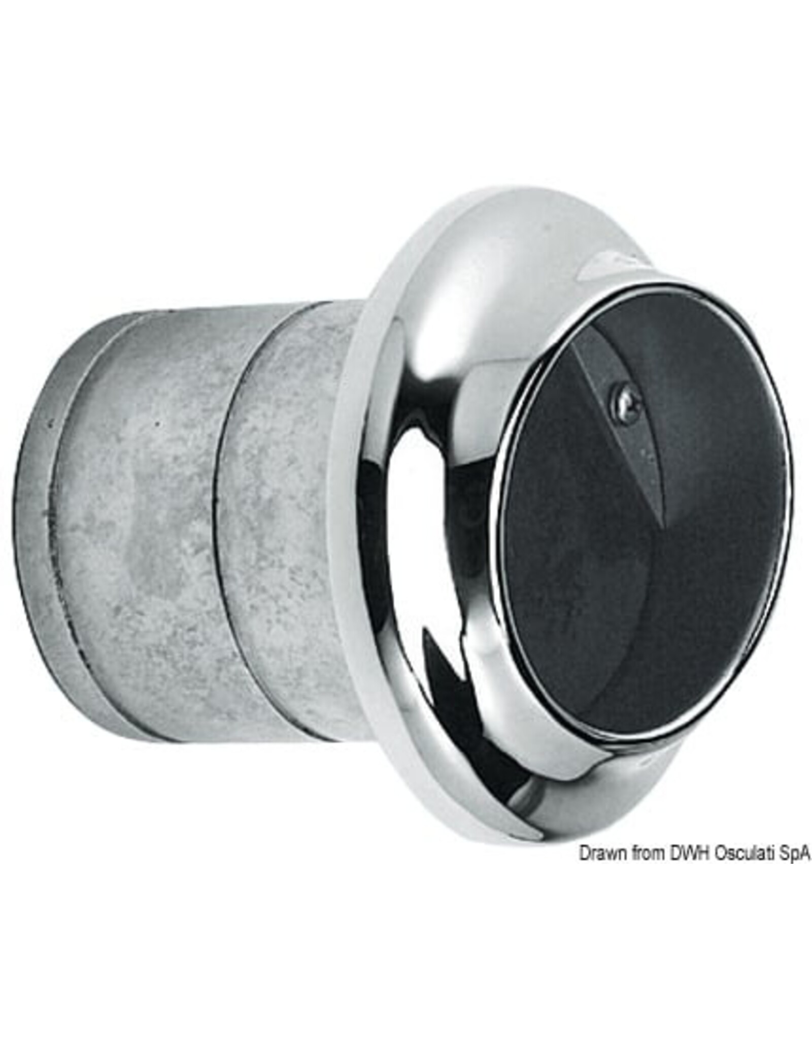 Osculati Auspuffrohr AISI316 spiegelpoliert Ø 75 mm - 51.384.06