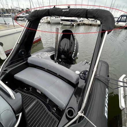 BRIG 3814.20.04-1 BRIG Overall cover Bimini E650, E780 in Black