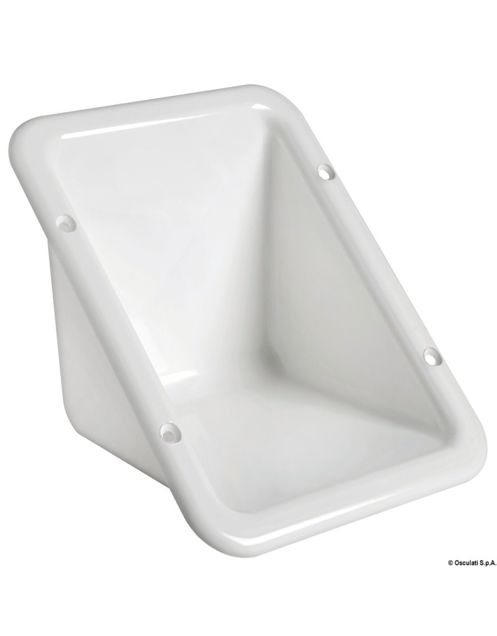 Osculati Flush plug housing white plastic