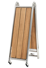 Osculati Foldable gangway AISI316/iroko 160 cm - 42.643.01