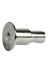 Osculati Chromed brass FUEL 30° angled deck plug 38 mm