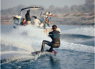 Water skiing and fun