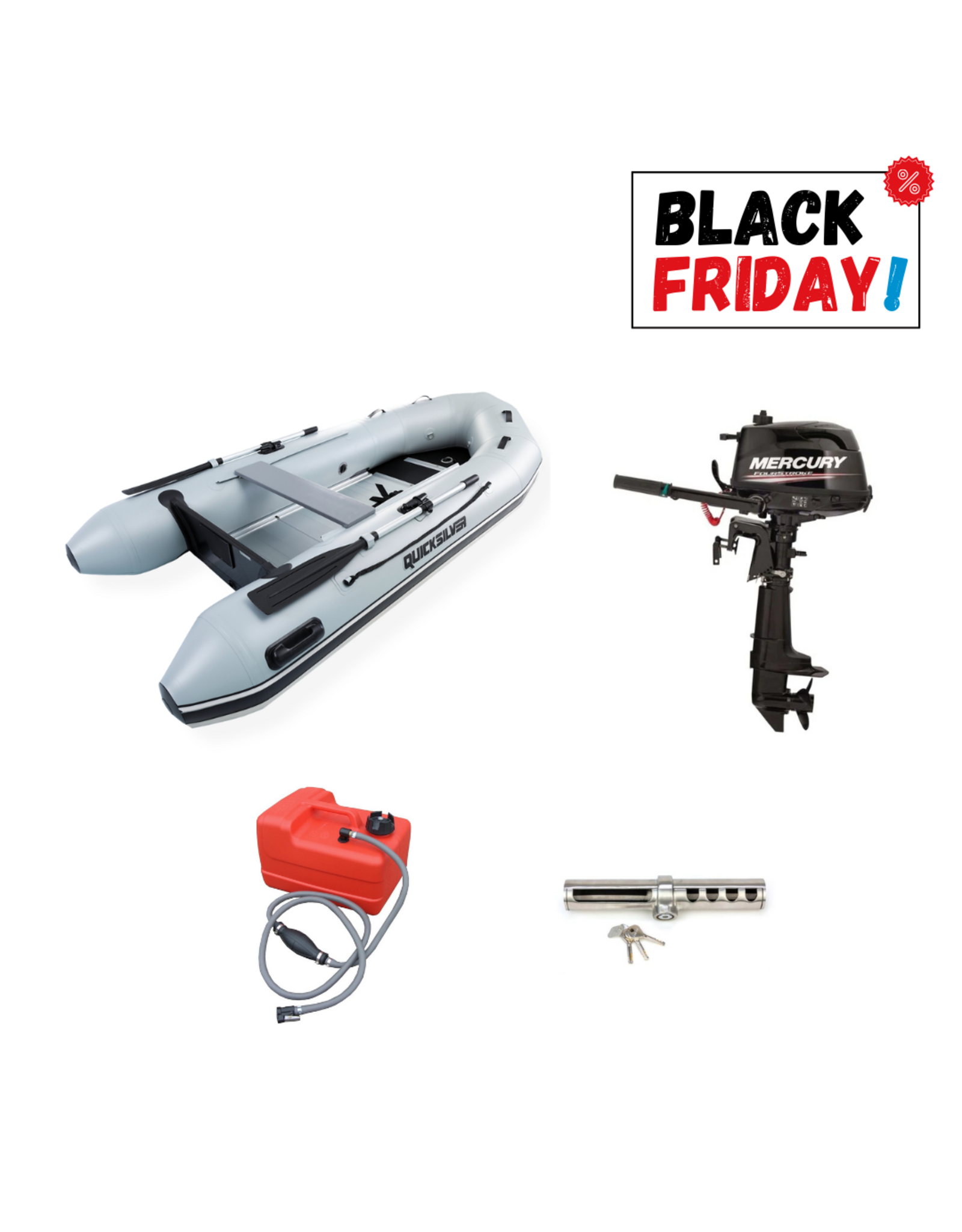 Quicksilver Quicksilver 320 sport (alu floor) + Mercury 4 / 5 / 6 pk 4-takt