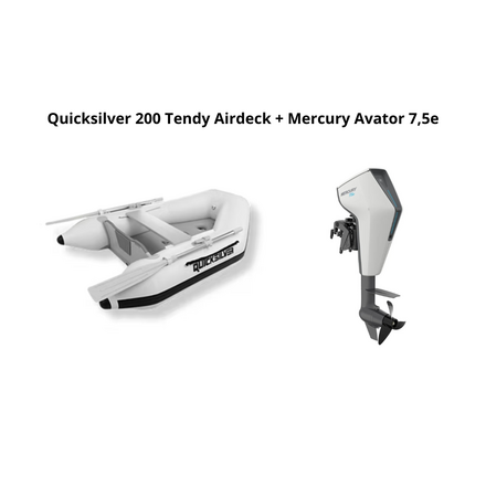Quicksilver Quicksilver 200 Tendy Airdeck + Mercury Avator 7,5e