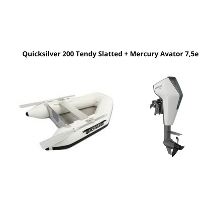 Quicksilver Quicksilver 200 Tendy Slatted + Mercury Avator 7.5e