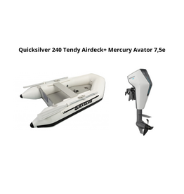 Quicksilver Quicksilver 240 Tendy Airdeck + Mercury Avator 7,5e