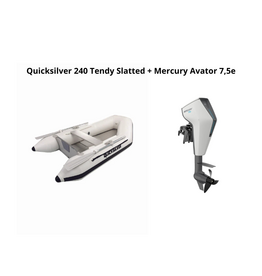 Quicksilver Quicksilver 240 Tendy Slatted + Mercury Avator 7.5e