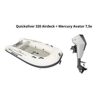 Quicksilver Quicksilver 320 Airdeck + Mercury Avator 7.5e