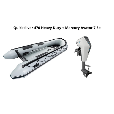 Quicksilver Quicksilver 470 Heavy Duty + Mercury Avator 7.5e