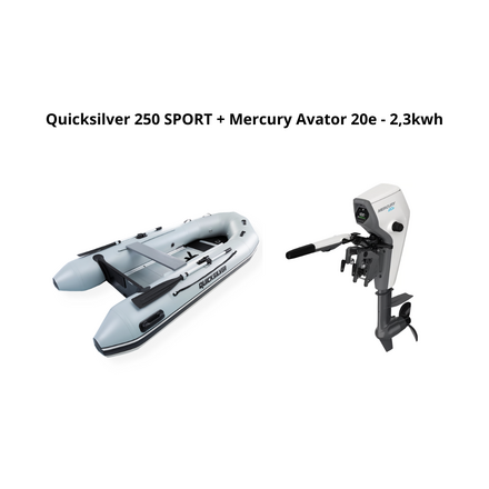 Quicksilver Quicksilver 250 SPORT + Mercury Avator 20e - 2,3kwh