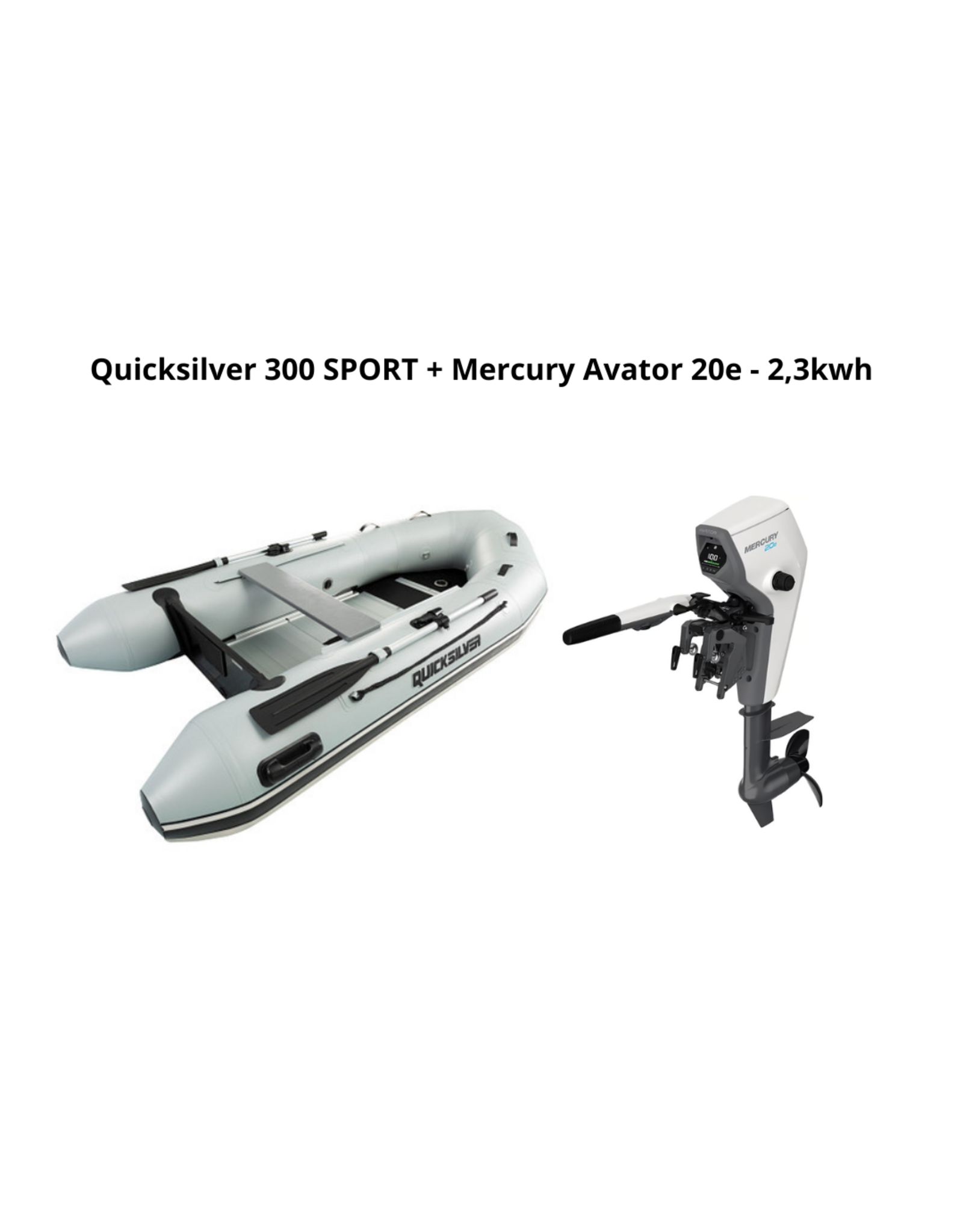 Quicksilver Quicksilver 300 SPORT + Mercury Avator 20e - 2,3kwh