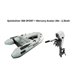 Quicksilver Quicksilver 300 SPORT + Mercury Avator 20e - 2,3kwh