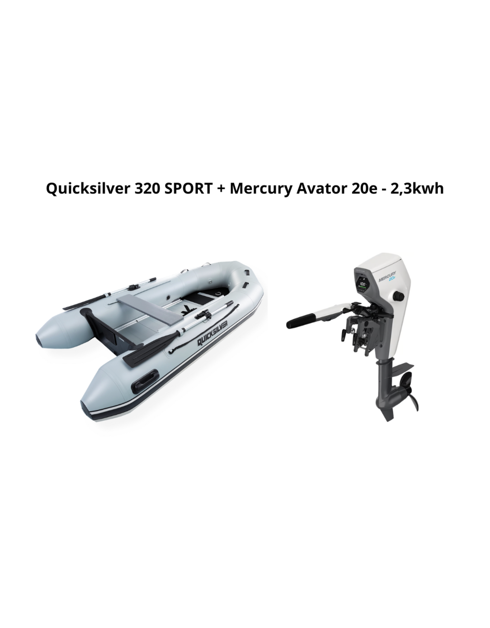 Quicksilver Quicksilver 320 SPORT + Mercury Avator 20e - 2,3kwh
