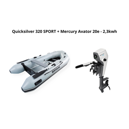 Quicksilver Quicksilver 320 SPORT + Mercury Avator 20e - 2,3kwh