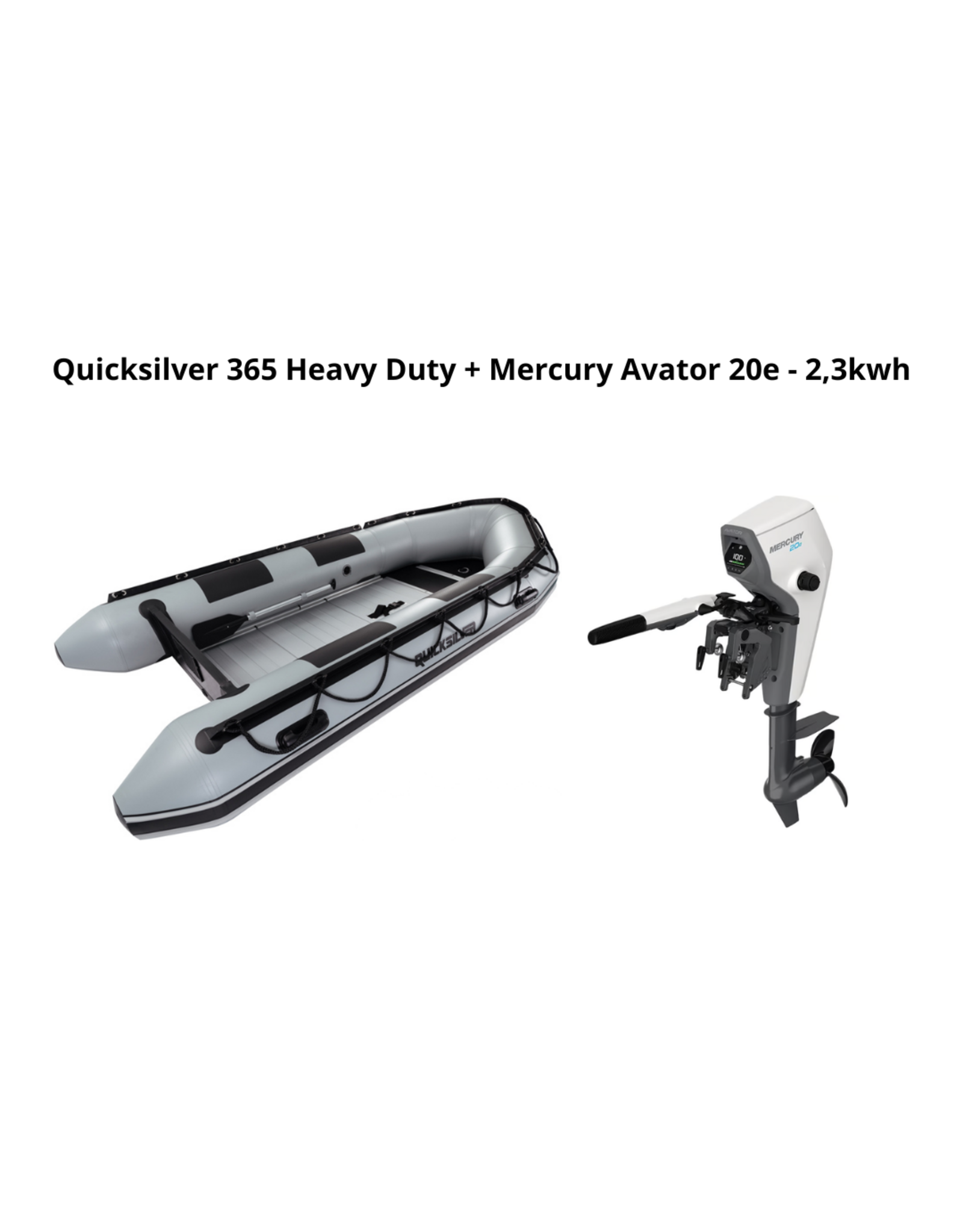 Quicksilver Quicksilver 365 Heavy Duty + Mercury Avator 20e - 2,3kwh