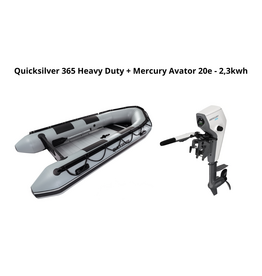 Quicksilver Quicksilver 365 Heavy Duty + Mercury Avator 20e - 2,3kwh