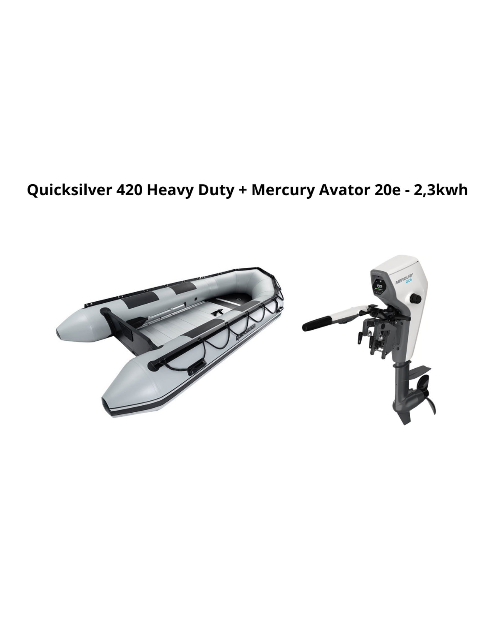 Quicksilver Quicksilver 420 Heavy Duty + Mercury Avator 20e - 2,3kwh