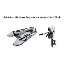 Quicksilver Quicksilver 420 Heavy Duty + Mercury Avator 20e - 2,3kwh