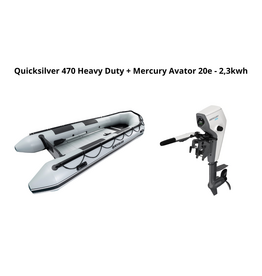 Quicksilver Quicksilver 470 Heavy Duty + Mercury Avator 20e - 2,3kwh
