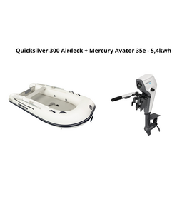 Quicksilver Quicksilver 300 Airdeck + Mercury Avator 35e - 5,4kwh