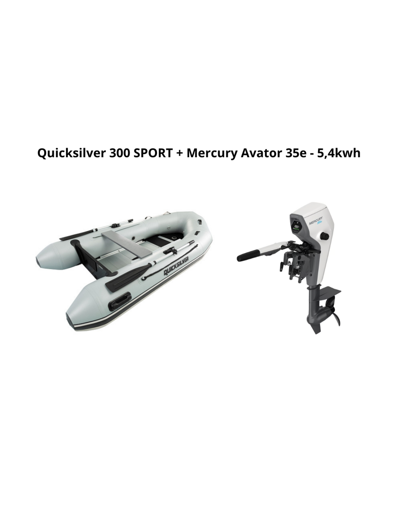Quicksilver Quicksilver 300 SPORT + Mercury Avator 35e - 5,4kwh