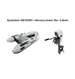 Quicksilver Quicksilver 300 SPORT + Mercury Avator 35e - 5,4kwh