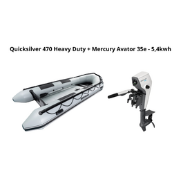 Quicksilver Quicksilver 470 Heavy Duty + Mercury Avator 35e - 5,4kwh