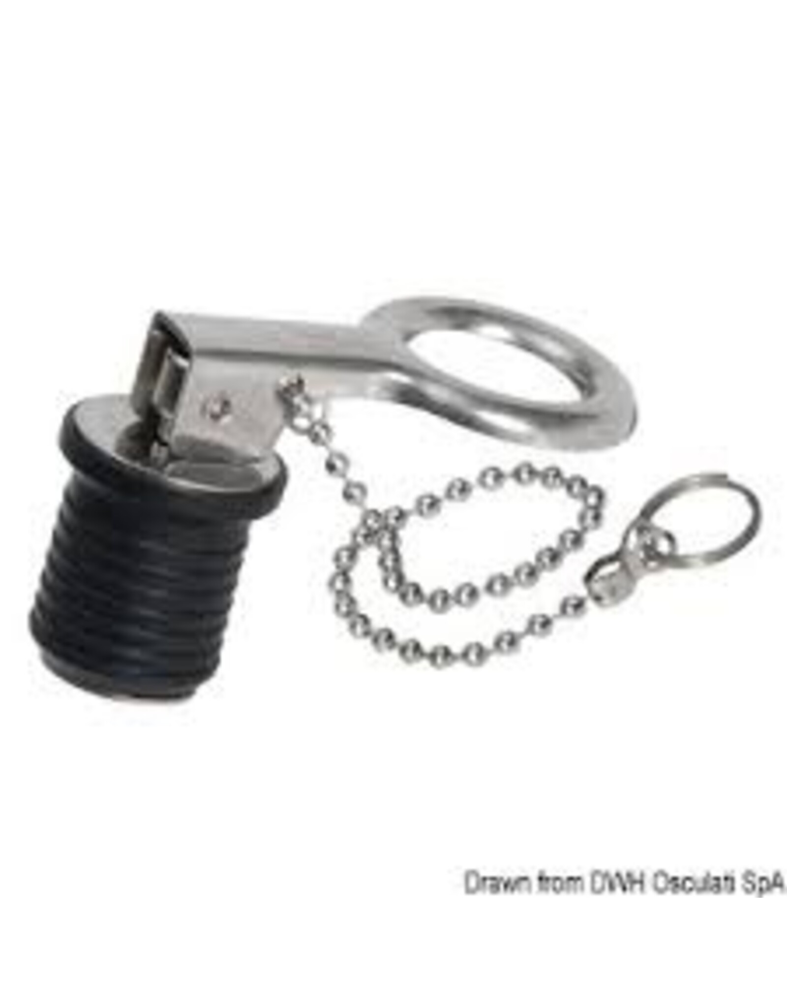 Osculati Lens plug stainless steel