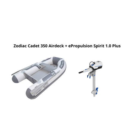 Zodiac 350 Airdeck + ePropulsion Spirit 1.0 Plus