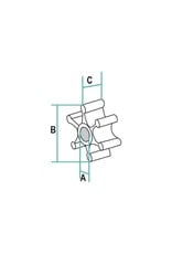 Yamaha Yamaha impeller 6F5-44352-00 voor E40GMH, 40GWH en 40 type A