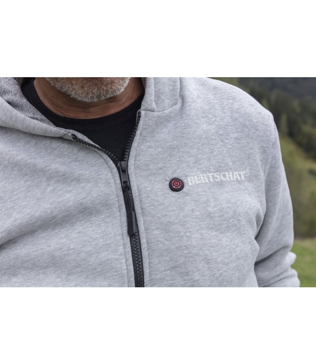 BERTSCHAT® - Gilet chauffé / Sweat à capuche chauffant / Pull chauffant - Gris