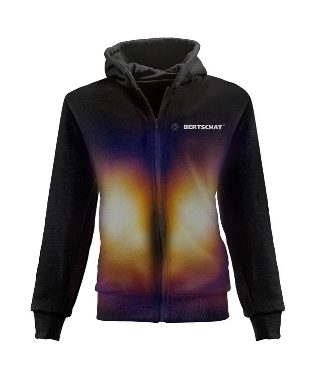 BERTSCHAT® - Gilet chauffé / Sweat à capuche chauffant / Pull chauffant - Noir