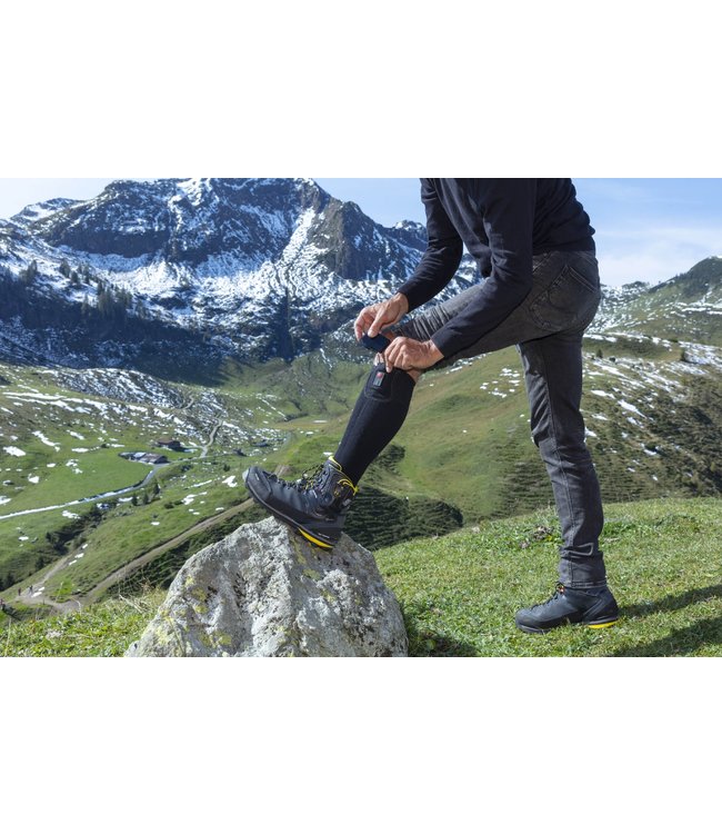 Chaussettes chauffantes "Long Edition PRO" | avec piles et télécommande