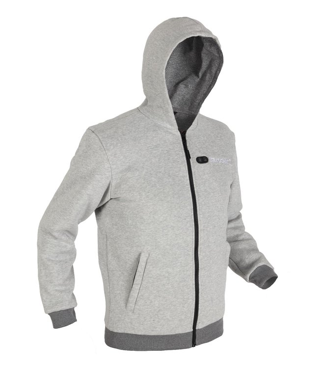 Sweat A Capuche Zippé Double Chauffage  PRO | USB - Homme Gris